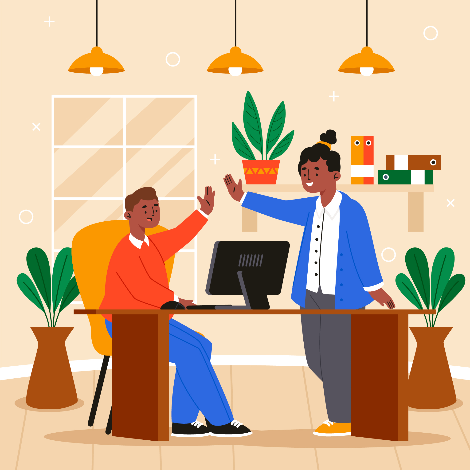 Employees order via chat