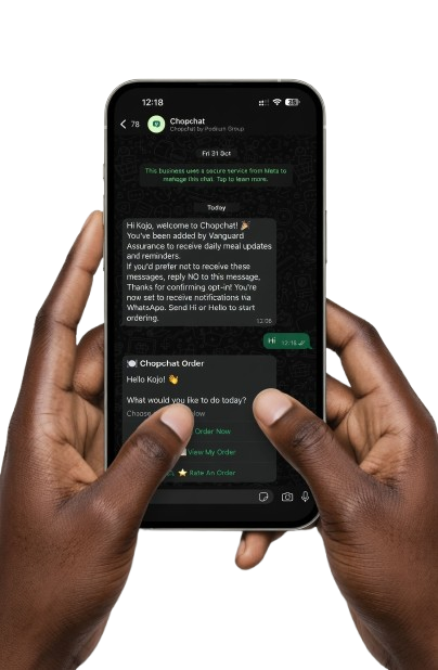 Chopchat on WhatsApp